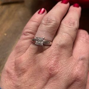 Size 5 Diamonique Engagement Ring